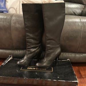 Colin Stuart Black Leather Boots. 8 1/2